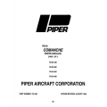 Piper Comanche Parts Catalog PA-24-180/250/260/400 v1998 Part # 752-464